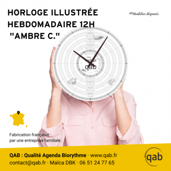 Qab-Horloge illustrée par Ambre C - Format M
