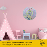 Ex: Qab’Horloge hebdomadaire - format M - mise en situation crayons de couleurs
