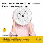 QabHorloge hebdomadaire 24h a personnaliser Format M 150x150