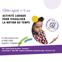 Atelier petits: Activité ludique pour visualiser la notion du temps