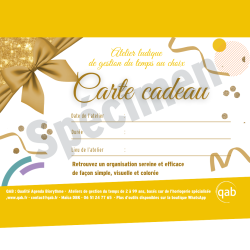 QAB Carte cadeau générale