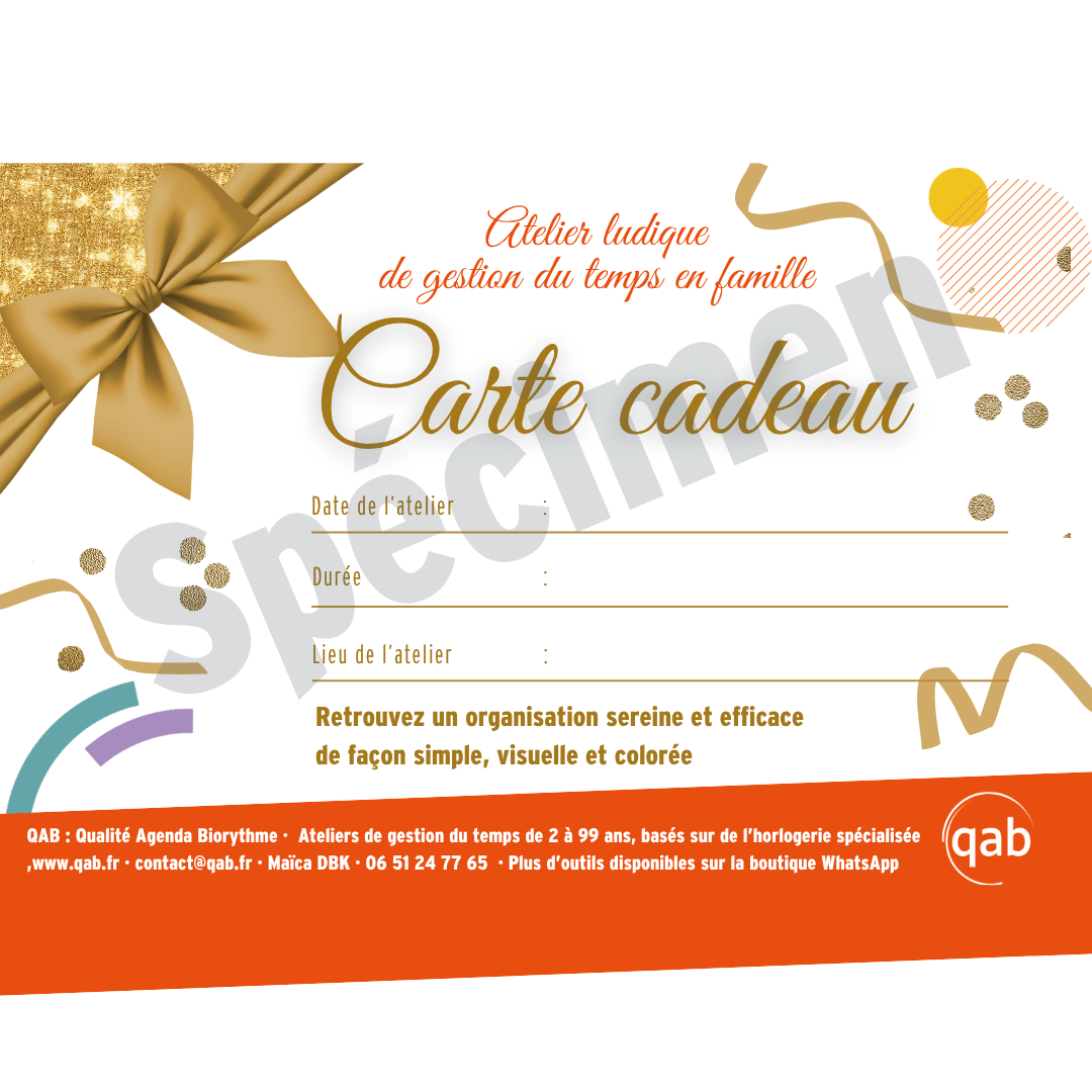 Couverture FBLKD (Carte cadeau atelier familles qab particulier)