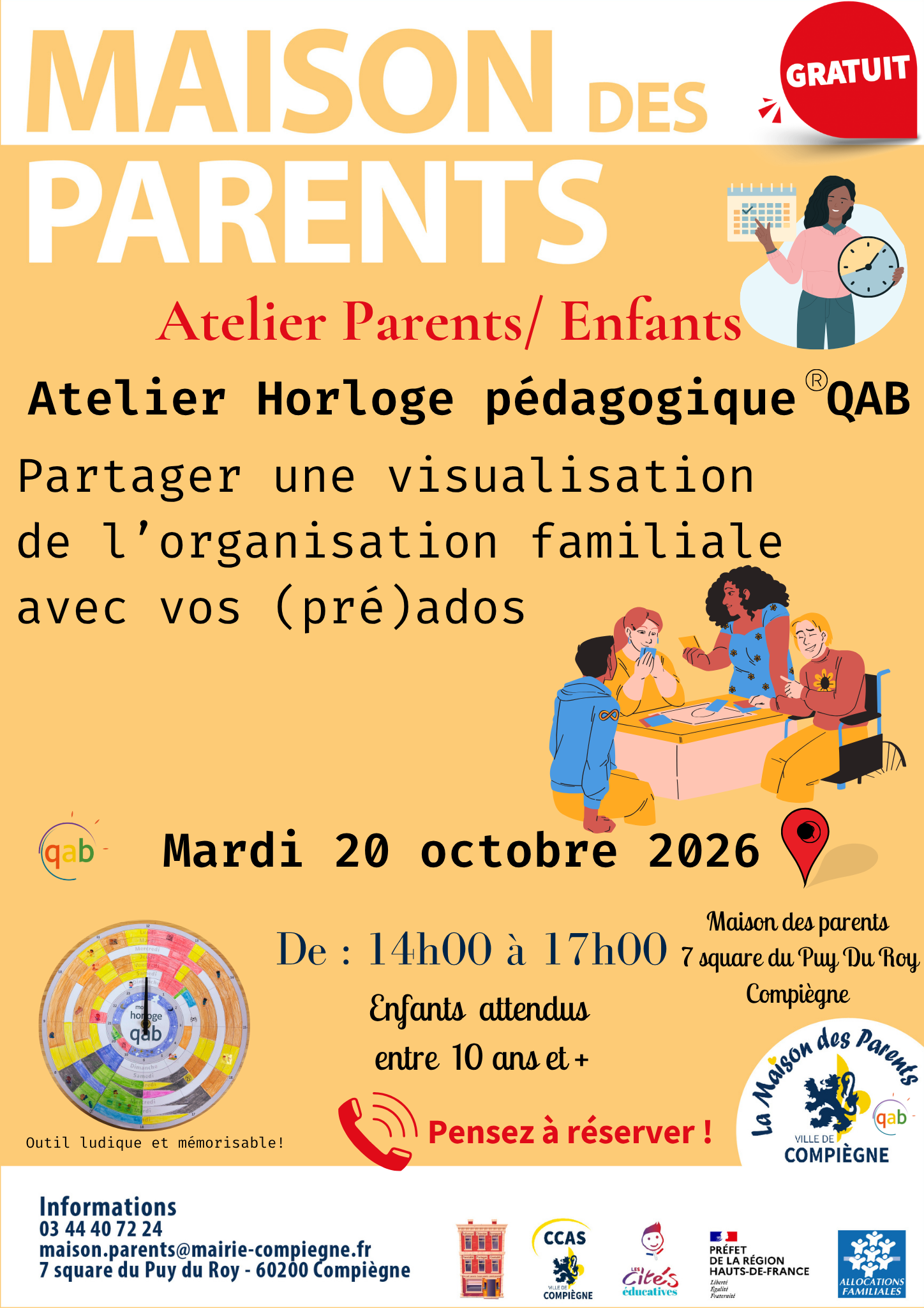 Atelier Horloge pédagogique ®QAB