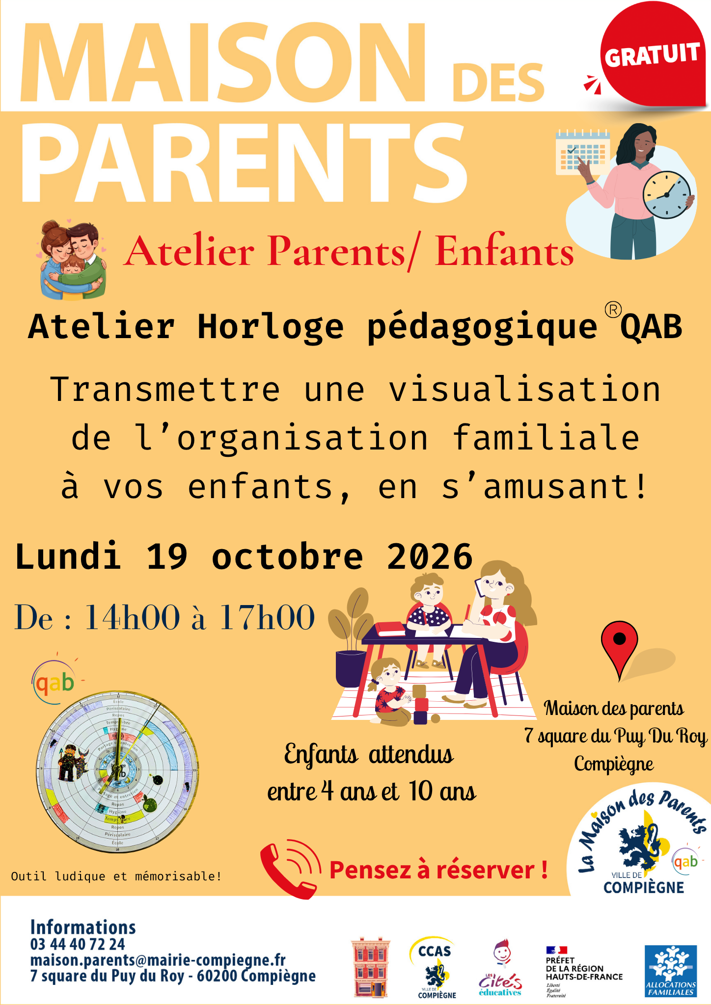 Atelier Horloge pédagogique ®QAB