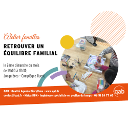 Atelier famille: retrouvez un rythme familial 2026 2027