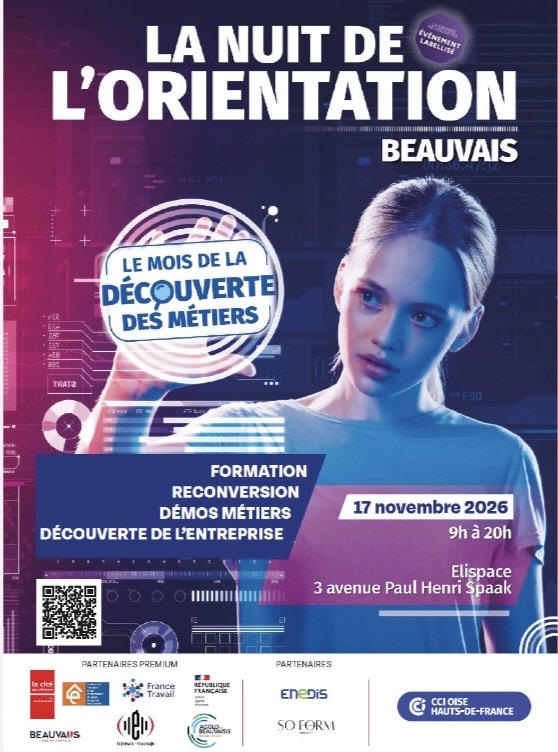 Nuit de l'orientation CCI Beauvais affiche officielle 1 sur 2